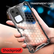 Vivo V30 5G V30Pro 2024 Shockproof Bumper Transparent Honeycomb Casing For VivoV30 5G Vivo V 30 30V 