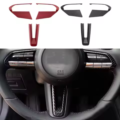 Car Steering Wheel Decoration Sticker for Mazda 3 Axela BP 2019 - 2025 CX30 2020-2025 CX50 2023-2025