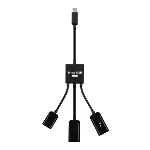3 in1 Micro USB TYPE-C OTG Hub Adapter For Smartphone / Tablet Micro USB Splitter Compatible With Ap