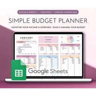 2026 Digital Planner, Budget Planner Spreadsheet Budget Monthly Budget Spreadsheet Paycheck Budget T