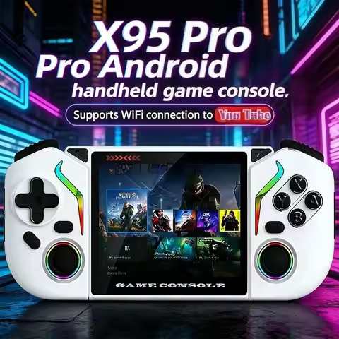 X95 Pro Handheld Game Console ，3.5 Inch Android 6.0 Retro Video Game Console WiFi Portable Video Gam