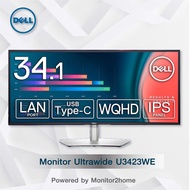 Dell U3423WE Ultrawide IPS Curved Monitor 21:9  34" Frameless, Speaker, USB-C, RJ-45 Hub, KVM Function / 3 Yrs Warranty