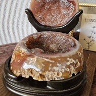 精品全拋聚寶盆 -水晶原礦/紅色聚寶盆/水晶聚寶盆/開運小物