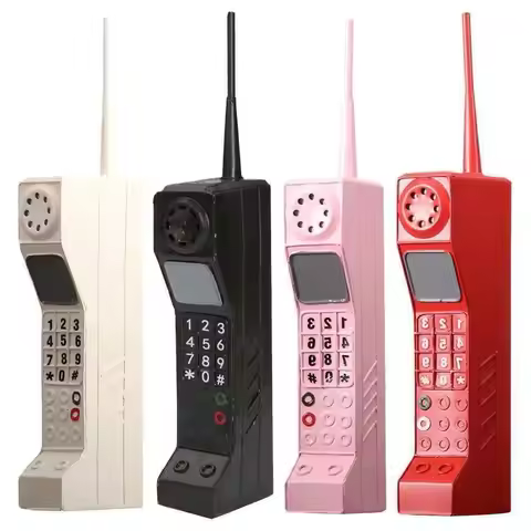 Retro Mobile Brick Phone Model 80'S 90'S Old Classic Design Telephone Model Old-Fashioned Metal Vint