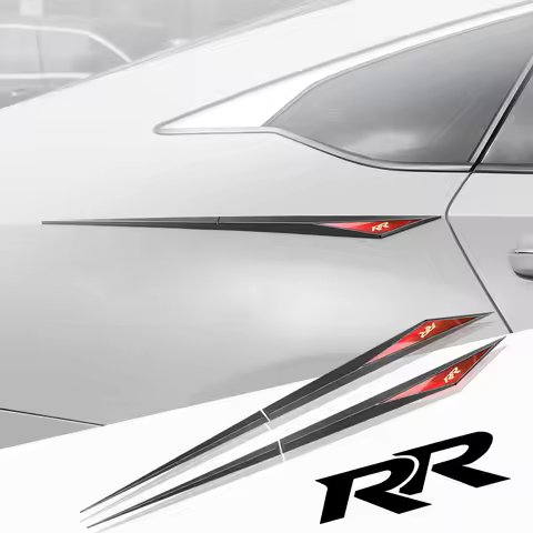 2pcs car stickers TPU car accessories para auto for Honda Civic Mugen RR nsx Accord crz K9 EK4 EK3 r