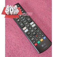 รีโมทใช้กับ TV LG สมาร์ททีวี รหัส AKB76037606 ของแท้ มีปุ่ม NETFLIX DisNEp+ prime video MOVIES #ร