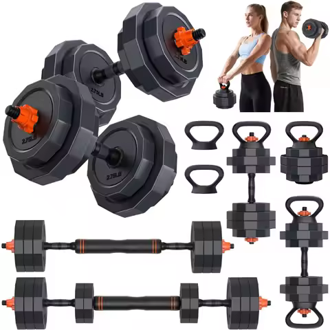 Adjustable Dumbbells Set 45 65 85 lbs Free Weight Set with Connector for Home Gym Workout 4in1 Dumbb