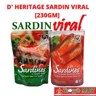 D' HERITAGE SARDIN VIRAL [230GM] (PRODUK HALAL MUSLIM)