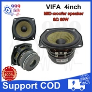 999DIY VIFA 4inch Mid-woofer Speaker 8Ω 60W Speaker Car Speaker Audio Speaker for DIY