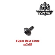 50pcs Threaded Screw Bolts M3u10 RIG