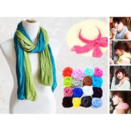 Korean Summer Candy Shawl - Free Hair Fringe Velcro Tape