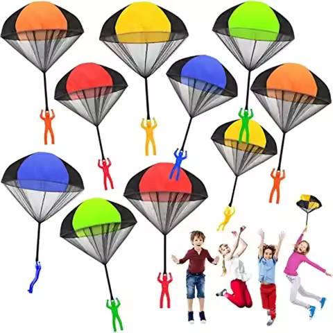 Parachute Toys for Kids Tangle Free Outdoor Flying Parachute Men Outside Toys Easter Basket Stuffers