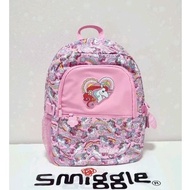(ORIGINAL) Smiggle Wild Side Classic Backpack/SD/SMP Children's Backpack - Pink Unicorn