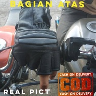 / leather gloves / motorcycle gloves rider leather Original