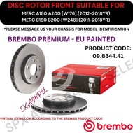 BREMBO GENUINE DISC BRAKE ROTOR (FRONT) FOR MERC A180 A200 [W176] '12-18YR / B180 B200 [W246] '11-18