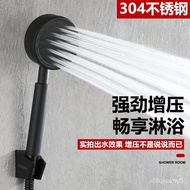 Pressure Shower Shower Head Set Household Shower Rain Pressure Bath Water Heater Hose Bath Heater Shower Head