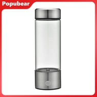 1 Set Hydrogen Water Cup Portable Hydrogen-Rich Water Ionizer Quick Electrolysis Water Bottle for Tr