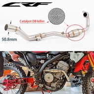 Motorcycle Modified Exhaust Pipe CRF250 Front Section 17-20 CRF300L/Rally 2021-2023