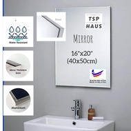 Aluminium Bathroom Mirror  Frame silver 16"x20"(40x50cm) inch  bathroom dressing makeup anti rust wa
