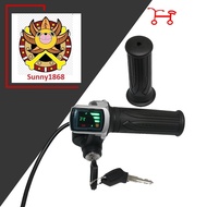 Electric bicycle throttle with key, battery capacity indicator 24V 36V 48V 60V