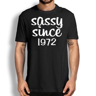 50Th Birthday Gift T Shirt Sassy Since 1972 Funny Birthday T Shirt 1972 Birthday
