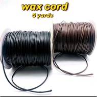 Wax Cord high quality 5yards 10yards black brown Red White,.