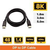Display Port to Display Port, DP to DP cable (1.8m/3m/5m)