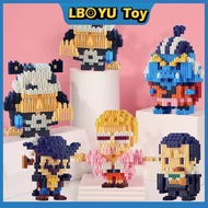 LBOYU One Piece Building Blocks Boa Doflamingo Crocodile Gekko Moria Anime Diamond Brick