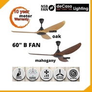 BFAN NSB / NSB B Fan 60-Inch  Ceiling Fans 3 Blade DC MOTOR Small Appliances kipas siling Bfan / b f