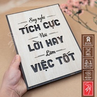 [Office Slogan Painting] Slogan painting “Think Positive Thinking, Good Words, Good Work” - SAN-TR08