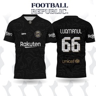 FOOTBALL REPUBLIC Jersey Men Women T Shirt Berkolar Baju Kelas Bola Design Retro Collar Jersey Lelak