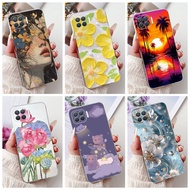 Oppo F17 Pro Case CPH2119 Clear Aesthetic Cute Cat Fashion Flowers Painted Back Cover Oppo F17Pro Ph