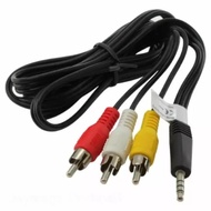 Kabel RCA / Kabel TV Jack to 3 RCA / Kabel RCA TV Tabung / Kabel RCA TV Box / Kabel RCA Android TV Box