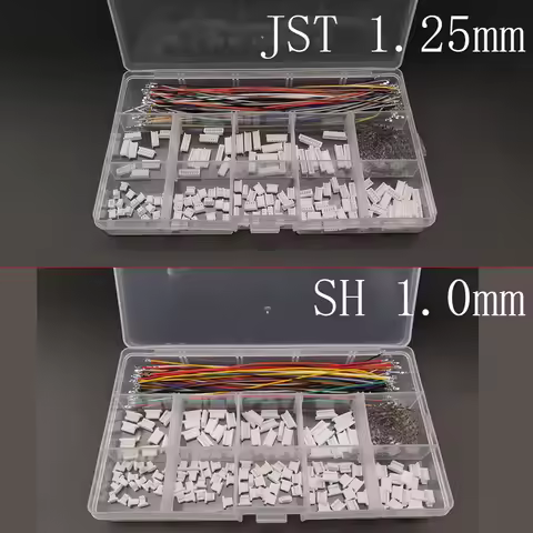SH 1.0mm / JST 1.25mm Female Socket Connector Kit SH 1.0 / JST 1.25 Housing 2/3/4/5/6/7/8/9/10Pin wi