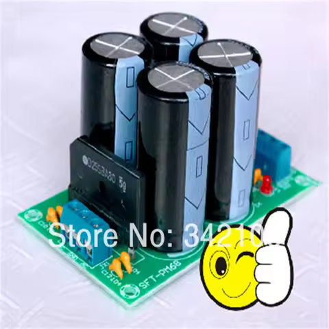 Power Board Flat Bridge Rectifier with Dual Amplifier 25A TDA7294 TDA7293 LM3886 for Audio Amplifica