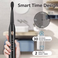 Ultrasonic electric toothbrush USB rechargeable ultrasonic whitening electronic washable toothbrush 