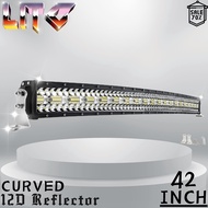 ส่งจากไทย SIMU 42นิ้ว 780W มุมกว้างพิเศษ 12D REGLETOR 3-ROW Spot Flood Combo เส้นโค้ง Driving Work L