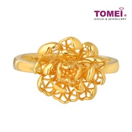 TOMEI Blooming Flower Ring, Yellow Gold 916