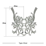 Patch Wedding Lace Bordir Sepasang Embroidery Bunga Bordiran Renda