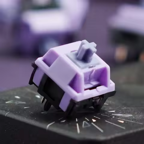 HMX x YG Blackberry Silent Switch POM+TPE Stem HMX Linear 42g 5 Pin Silent Switches Mechanical Keybo