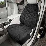 4Knines Front Seat Cover for Dogs (Black)- USA Based Company