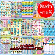 Poster a Learn To Read a-H abc a-z 1-100 Multiplication Formula Kindergarten Early Childhood Student