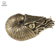 [szgrqkj3] Ammonite Form Sculpture Style Ammonite Form Ornament Textured Spiral Conch Figurine for B