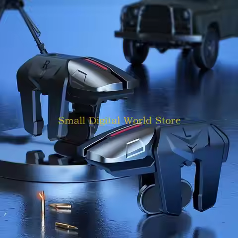 77UB Mobile Phone Gaming Trigger G21 for PUBG Game Controller Gamepad Joystick Aim Shooting L1 R1 Al