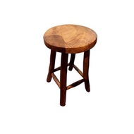 【吉迪市100%全柚木家具】EFACH002 古木圓板凳 板凳 休閒椅 木椅