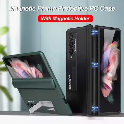 GKK Original Case for Samsung Galaxy Z Fold 2 3 7 Case Magnetic Hinge Armor Shockproof Matte Hard PC