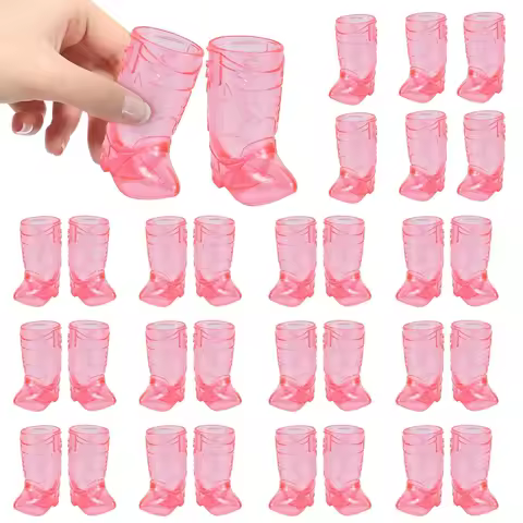 10pcs Bachelorette Party decoration Cowgirl Boot Shot Glasses Mini Plastic Shot Glass Cups For Cowbo