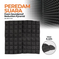 JROD Foam Soundproof Noise Reduction Pyramid 50x50x4CM - SFS3 - Black