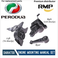 PERODUA Engine Mounting Manual Set (With Bracket) for Perodua Axia 2014-2017