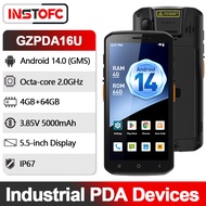Handheld PDA Terminal Android 14 With 1D 2D QR Barcode Scanner Reader Data Collector Mobile Warehous